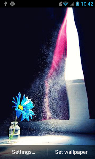 Blue flower live wallpaper