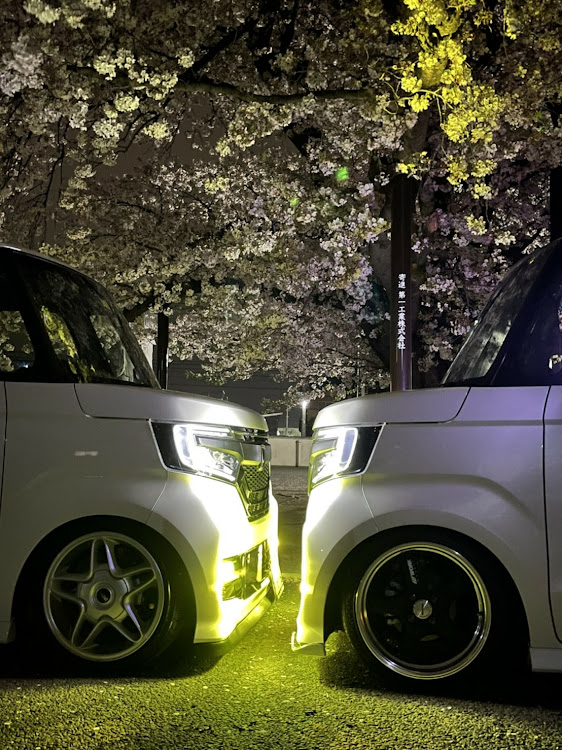 Nボックスカスタムの桜と愛車・桜とコラボ・スパシャン・虹の天使洗車場・長安寺に関するカスタム事例の投稿画像8枚目