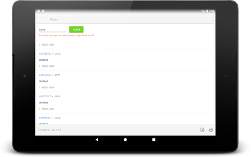  Pastebin – miniaturka zrzutu ekranu  