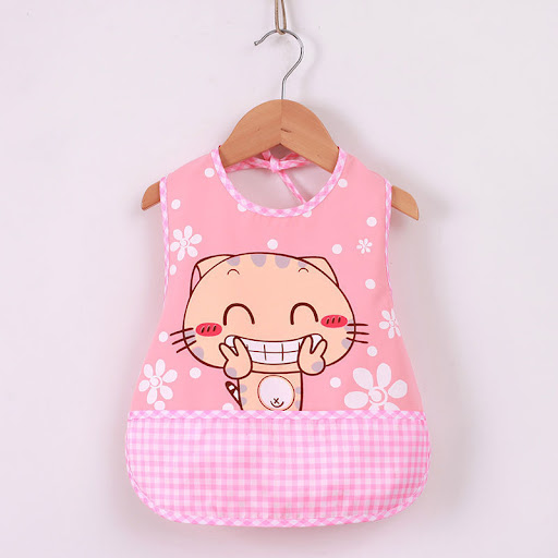 Title 5, Childrens Sleeveless Eating Bib with Rice Pock...