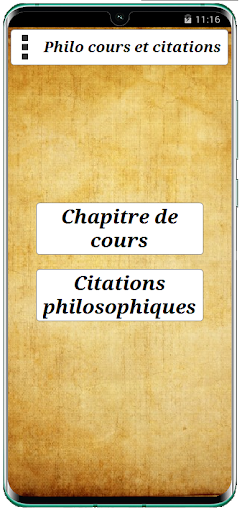 Screenshot Philo cours et citations