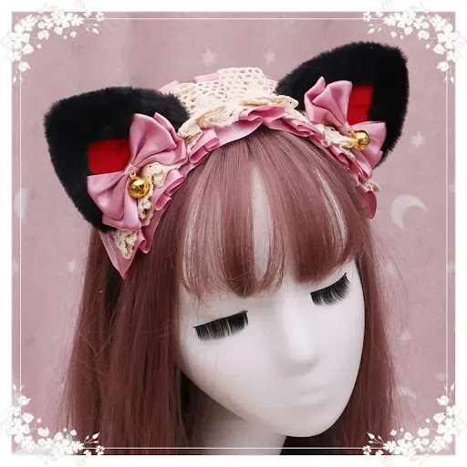 Title 18, Lolita haaraccessoire Pluche kattenoren Kanten ...