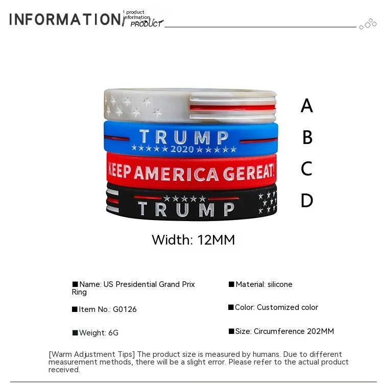 Title 1, Pulseira de silicone da eleição presidencial do...
