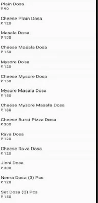 Dosa Flavour of South menu 2