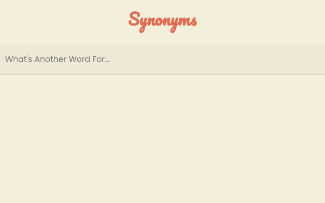 Synonym Finder Preview image 1