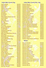 Hotel Samruddhi menu 1