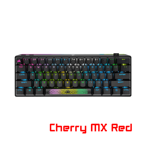 Bàn phím cơ Corsair K70 Pro Mini Wireless (Cherry MX Red Switch) (Đen)