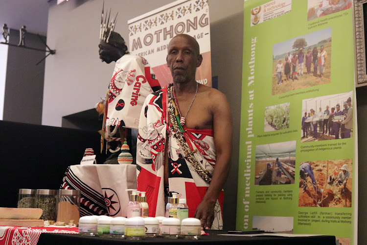 Ephraim Mabena is a traditional healer from Mamelodi who showcased his products at the science and technology conference held in Pretoria by the department of science and technology.