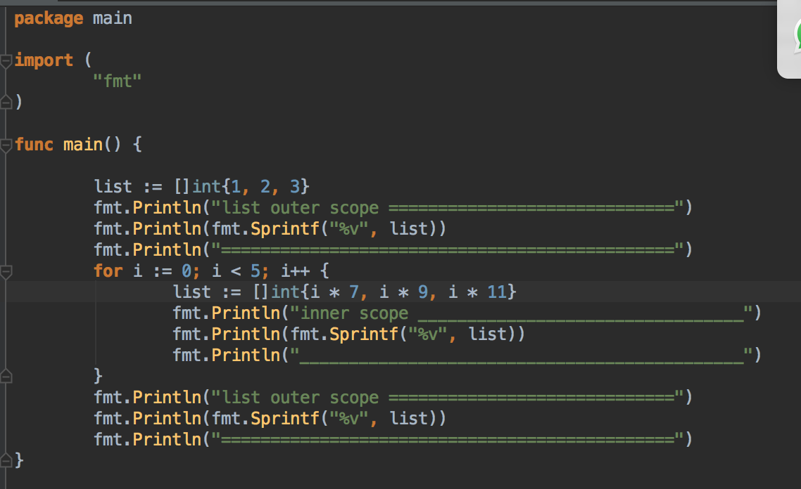 golang shadowed variables