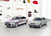 Art Cars. The new i5 stands beside the 525i decorated by Mahlangu in 1991.