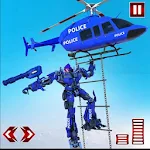 Cover Image of Download Police Helicopter Transform Robot War  APK