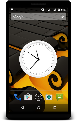 White Clock Live Wallpaper