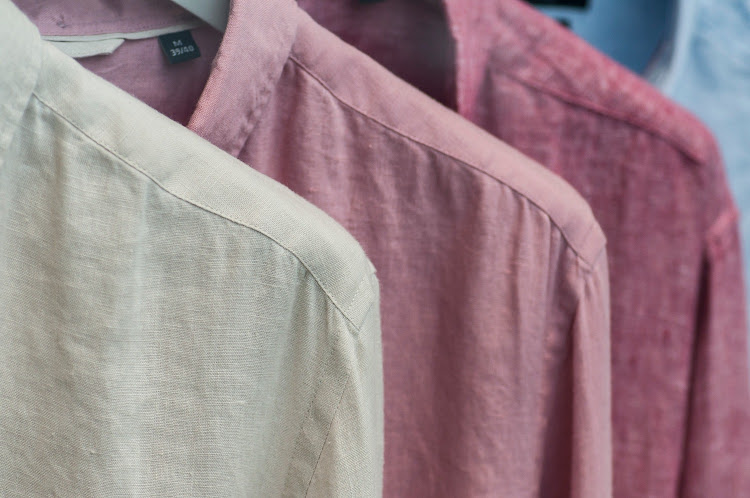 Linen shirts.