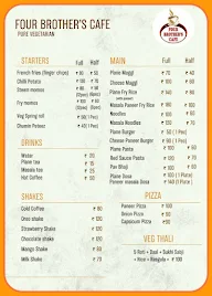 Four Brother's Cafe menu 1