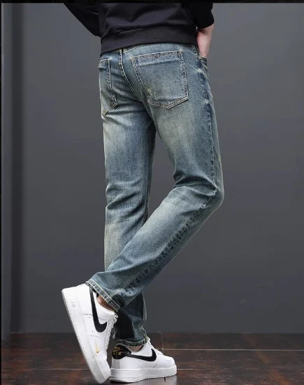 Pantalones Slim Fit Rectos para Hombre Negocios Casuales Ligeros de Lujo con Cintura Elástica Comodidad y Estilo para el Día a Día.