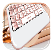 Rose Gold Keyboard With Emojis 1.0 Icon