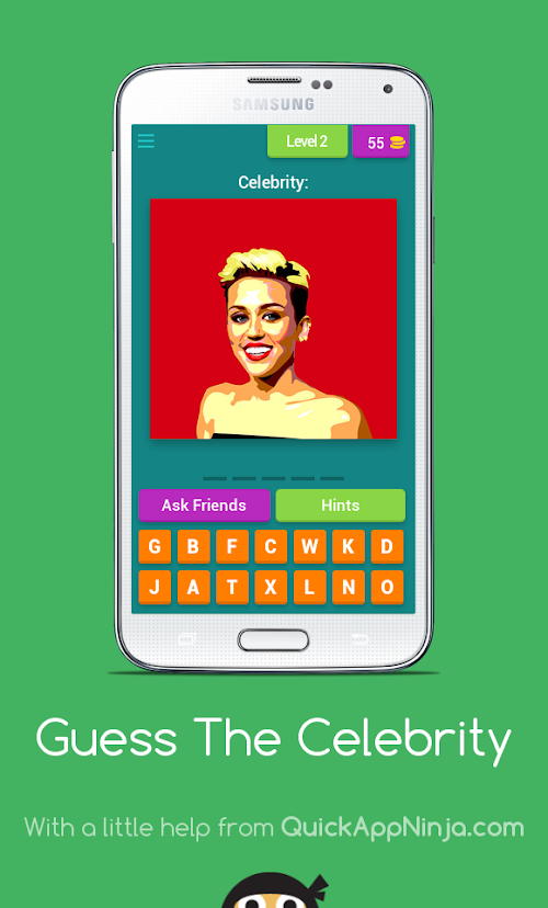 Android application Guess The Celebrity Quiz screenshort
