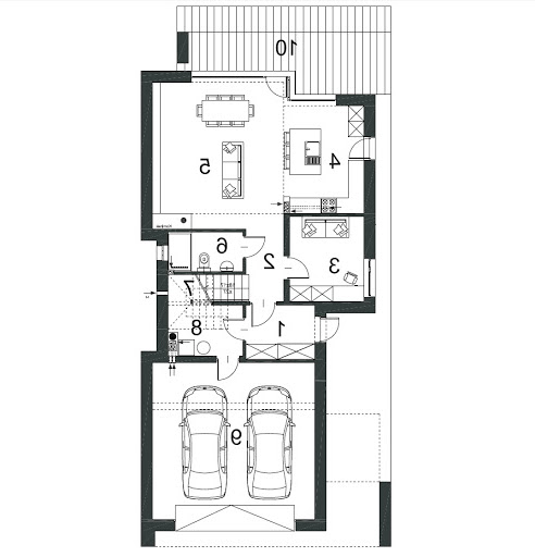 Gustowny D39 - Rzut parteru