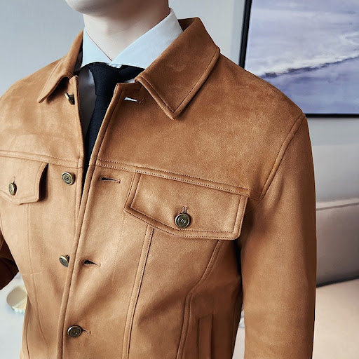 Title 1, Mens Deerskin Thick Top Coat jacket, perfect f...