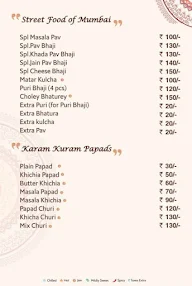 B Bhagat Tarachand menu 6