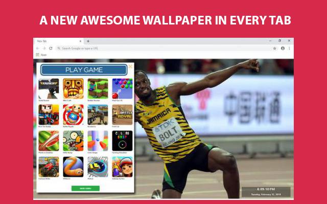 Usain Bolt Wallpapers and New Tab