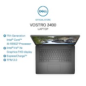 [Mã Elre2Tr Giảm 8% Đơn 500K] Laptop Dell Vostro 3400, I5 - 1135G7, 8Gb, 256Gb, 14.0" Fhd, Win 10, Black (70234073)