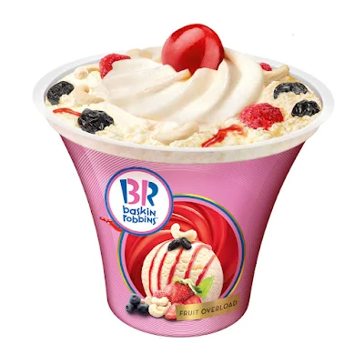 Baskin Robbins Fruit Overload Ice Cream Sundae