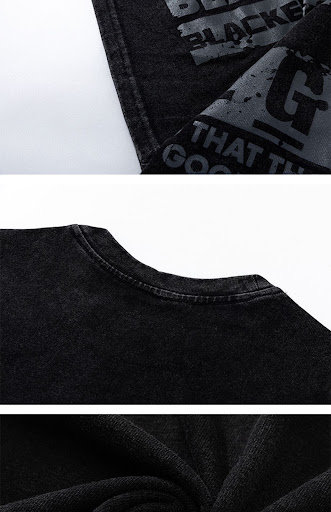 Title 7, Vintage Letter Print Casual Loose Short Sleeve ...