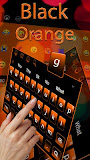 Simple Black Orange Keyboard Theme