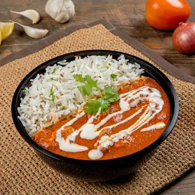 Smoky Butter Chicken Rice Bowl