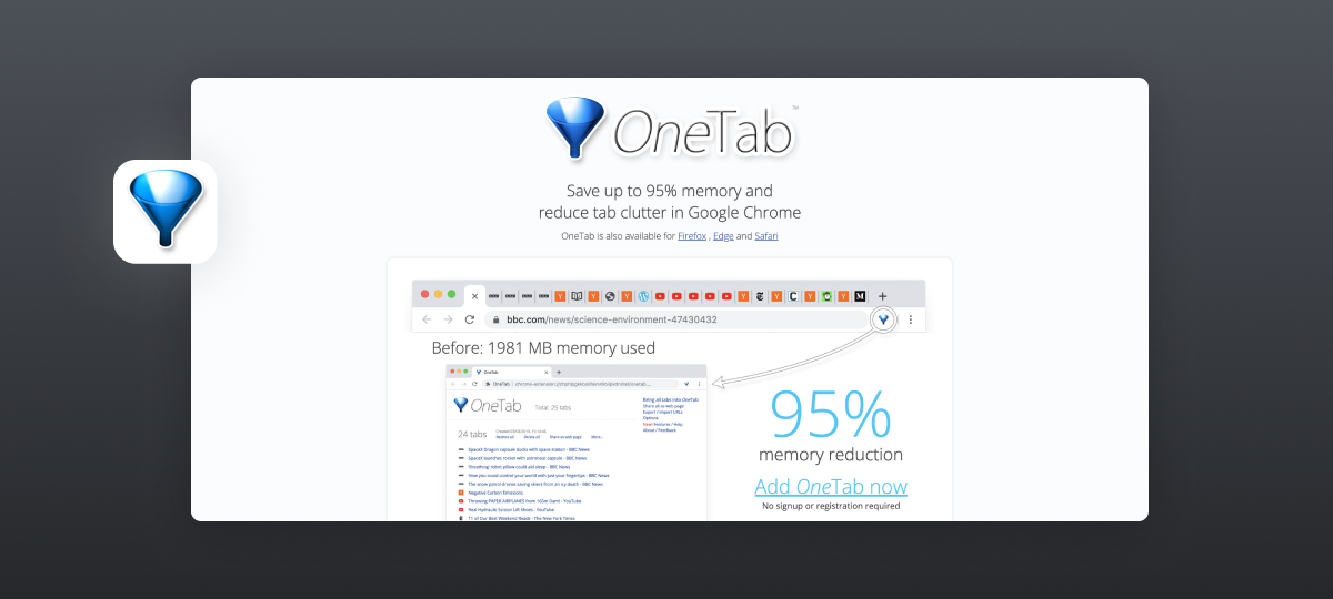 How to Use the OneTab Chrome Extension 