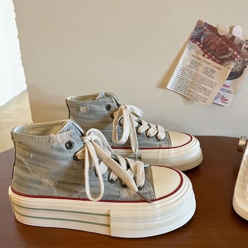 Title 8, Womens Synthetic Leather Lace-up High-top Rubb...