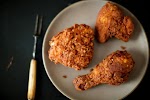 Michael Ruhlman's Rosemary-Brined, Buttermilk Fried Chicken was pinched from <a href="http://food52.com/recipes/19368_michael_ruhlmans_rosemarybrined_buttermilk_fried_chicken" target="_blank">food52.com.</a>