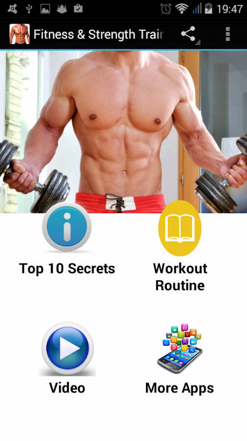 Fitness &amp; Strength Training Screen 3