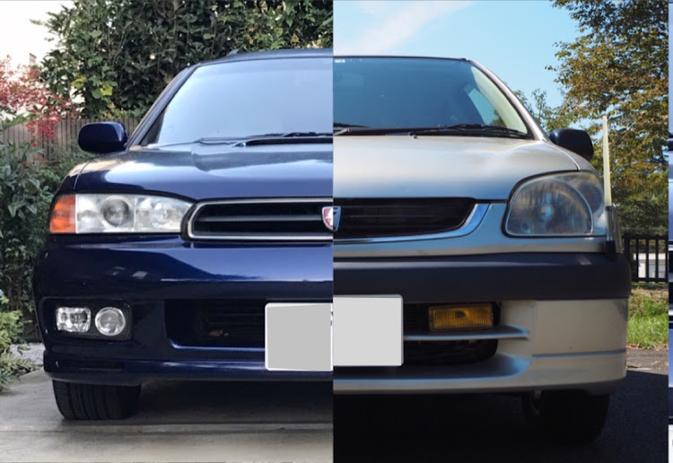 レガシィツーリングワゴンの愛車の半顔が見たい・半顔・ラウムEXZ10に関するカスタム事例の投稿画像1枚目