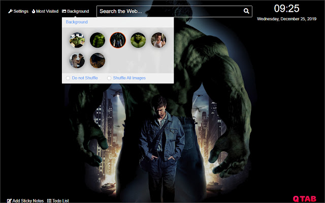 The Incredible Hulk Wallpaper for New Tab