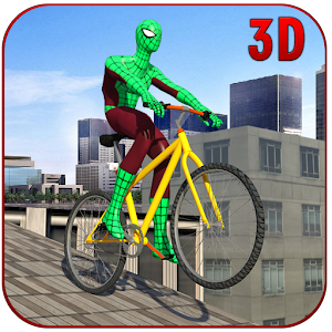 Download Superhero Rooftop BMX Bicycle Stunts For PC Windows and Mac