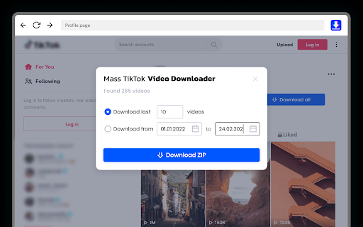 Mass Tiktok Video Downloader