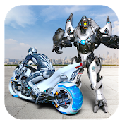 Futuristic Bike Transformer Robot Games  Icon