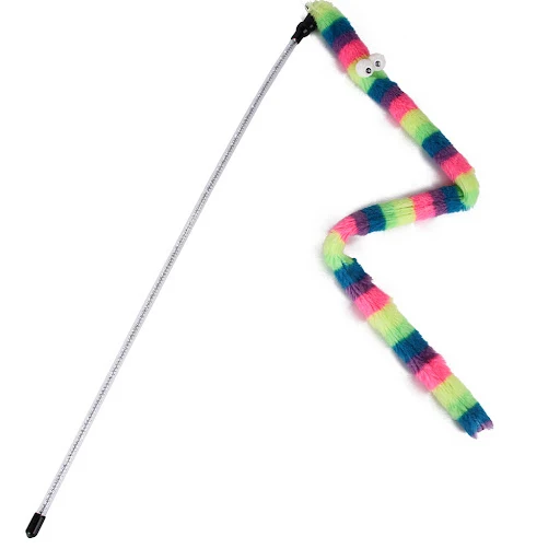 Cat Toys Simulation Snake Teaser Wand For Cat Funny Playing Toys for Pet Catcher Rod Interactive Toys Exercise Cat Acces