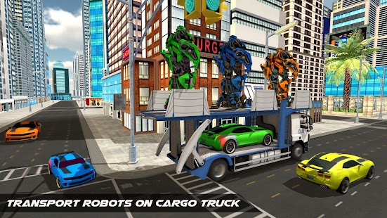 Pesawat Terbang Robot Car Transporter 1.0.2 APK + Mod (Uang yang tidak terbatas) untuk android