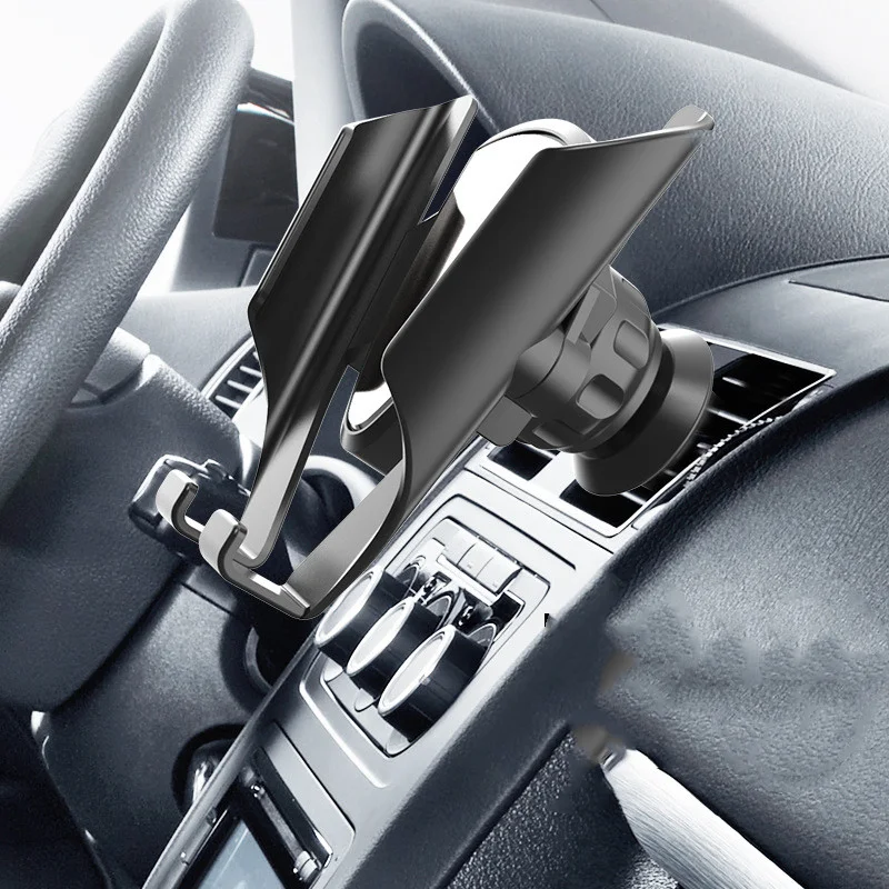 Nieuwe metalen zwaartekracht autotelefoonhouder. Houd je telefoon veilig in de auto. Eenvoudige installatie en gebruik. Stevige grip voor je smartphone.