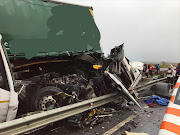 Twenty people were injured, one of them critically, in a truck accidents at Van Reenen's Pass on Saturday morning.