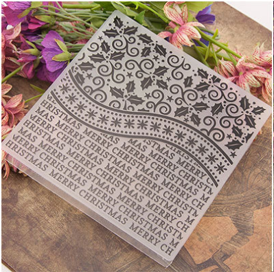 Title 1, Plastic Embossing Template Transparent Silicone...