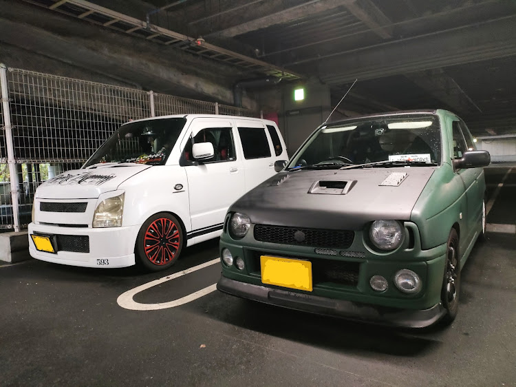 アルトワークスの災害被害お見舞い申し上げます・ぶっちぎり☆ワークス・密会に関するカスタム事例の投稿画像1枚目