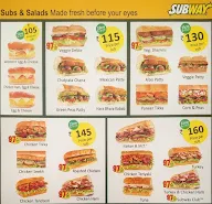 Subway menu 1