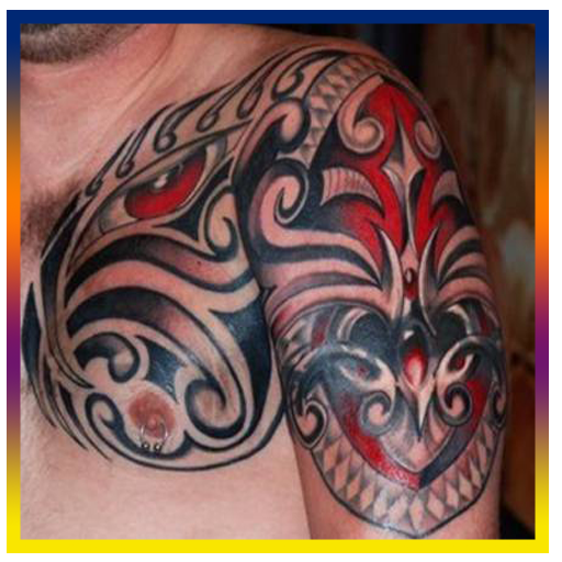 13 Tato  Tribal Warna  Contoh Gambar  Tato 