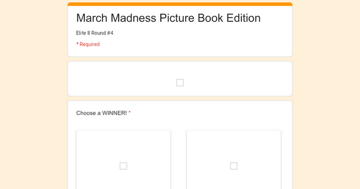 March Madness Picture Book Edition