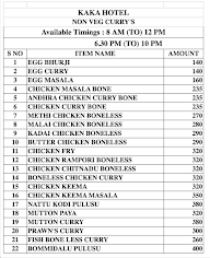 Kaka Hotel menu 3