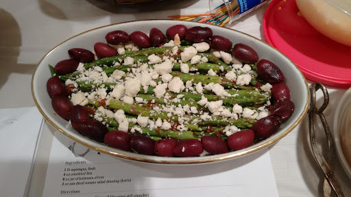 Asparagus, feta, and kalamata